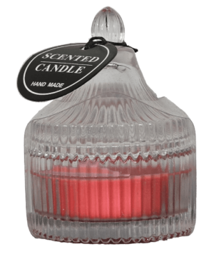 شمعة معطرة في زجاج مزخرف